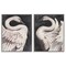 Stupell Industries Swans Taking Flight 2pc Framed Giclee Wall Art Set Design by Grace Popp